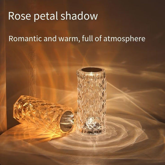 Led Touch Sensor Diamond Table Lamp Small Waist Crystal Decoration