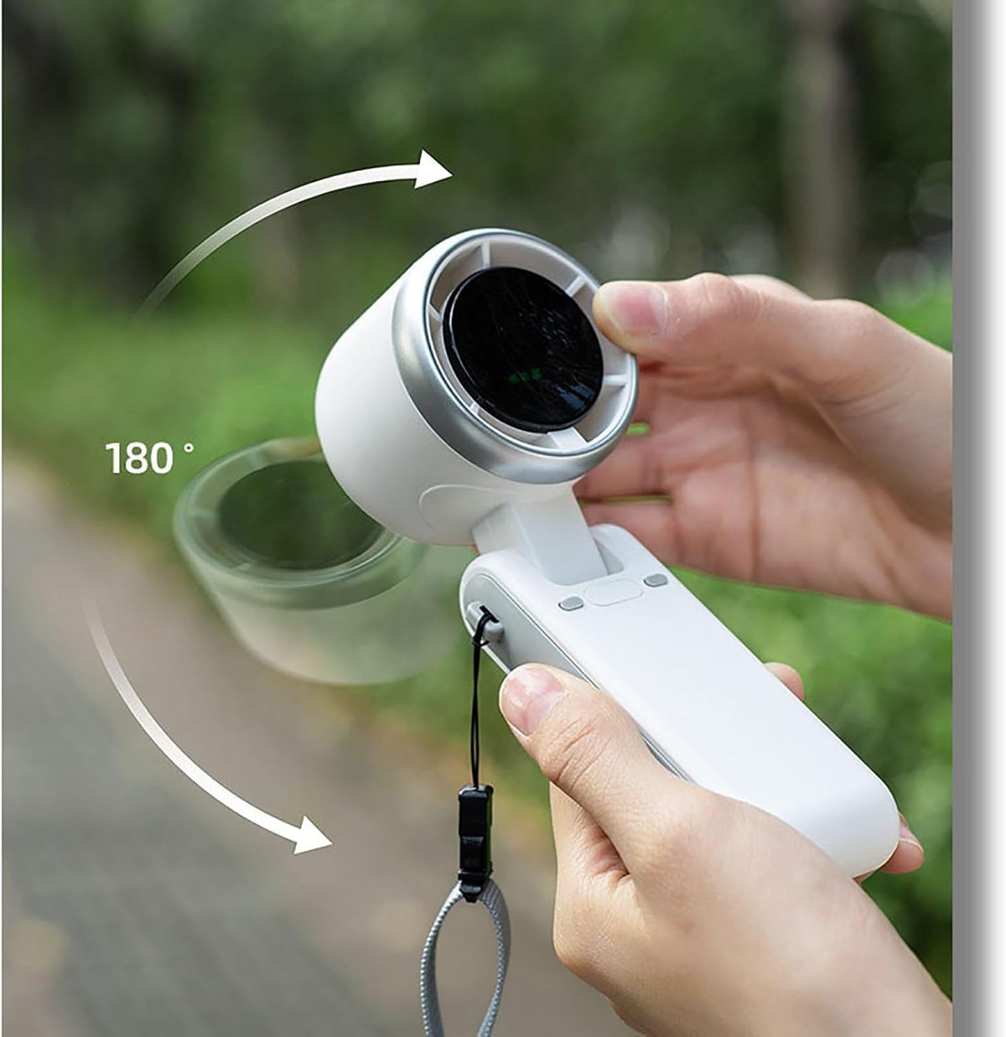 Pocket Size Turbo Fan – Rechargeable Mini AC Fan with 5 Speeds
