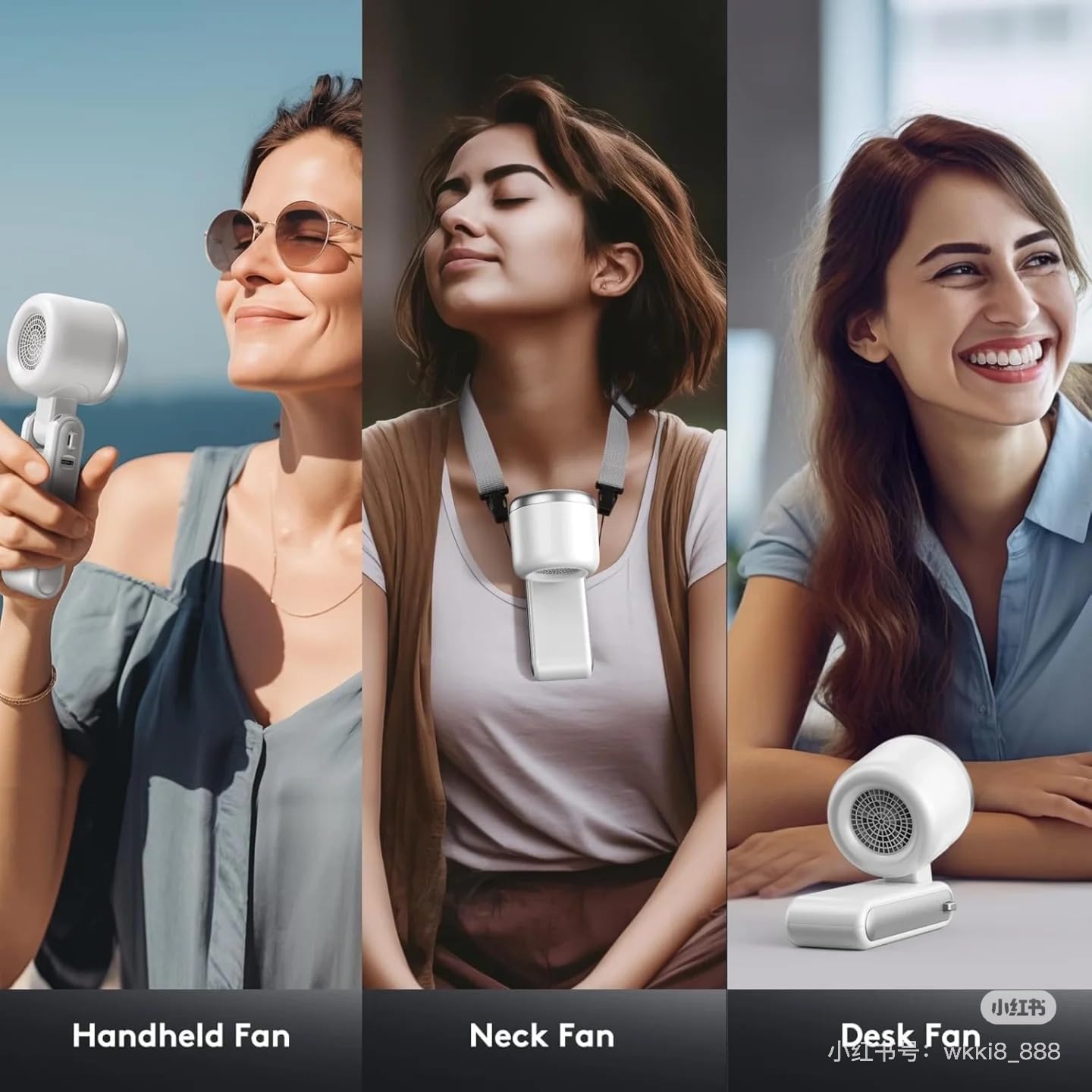 Pocket Size Turbo Fan – Rechargeable Mini AC Fan with 5 Speeds