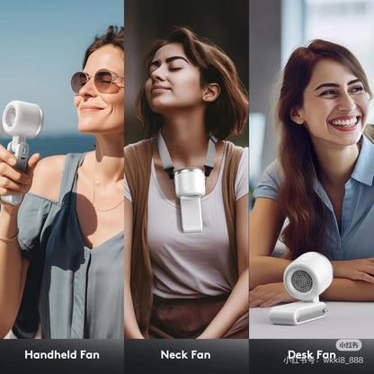 Pocket Size Turbo Fan – Rechargeable Mini AC Fan with 5 Speeds