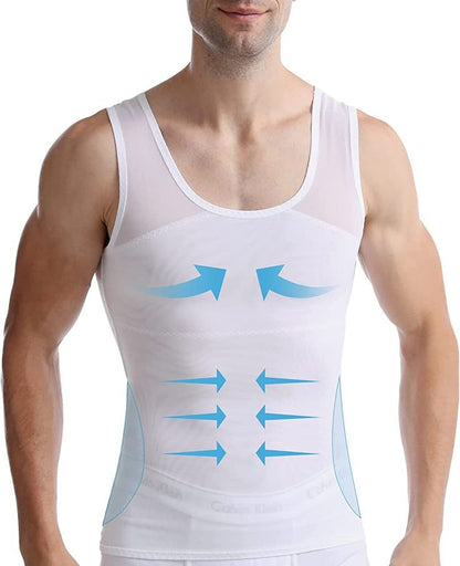 Slimming Body Shaper Undershirt – Instant Chest & Tummy Control (UAE COD)