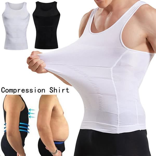 Slimming Body Shaper Undershirt – Instant Chest & Tummy Control (UAE COD)