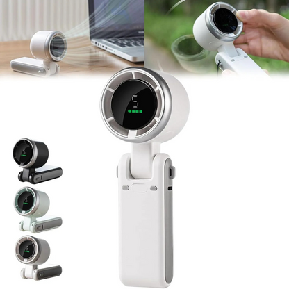 Pocket Size Turbo Fan – Rechargeable Mini AC Fan with 5 Speeds