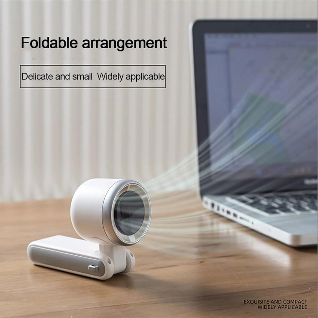 Pocket Size Turbo Fan – Rechargeable Mini AC Fan with 5 Speeds