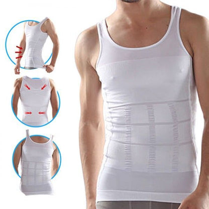 Slimming Body Shaper Undershirt – Instant Chest & Tummy Control (UAE COD)