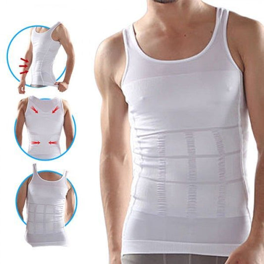 Slimming Body Shaper Undershirt – Instant Chest & Tummy Control (UAE COD)